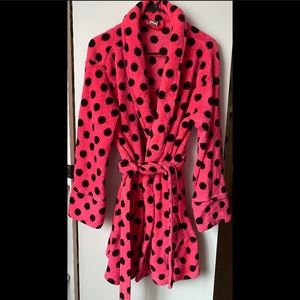 Victoria’s Secret PINK Polka Dot Robe Size M/L